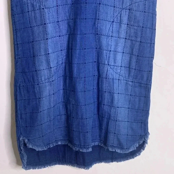 Anthropologie Cloth And Stone Frayed Tunic Dress boho casual Size XXS - Picture 4 of 7